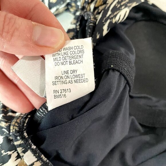 Badgley Mischka Rouched Wrap One Piece Swimsuit 4 - Picture 9 of 11